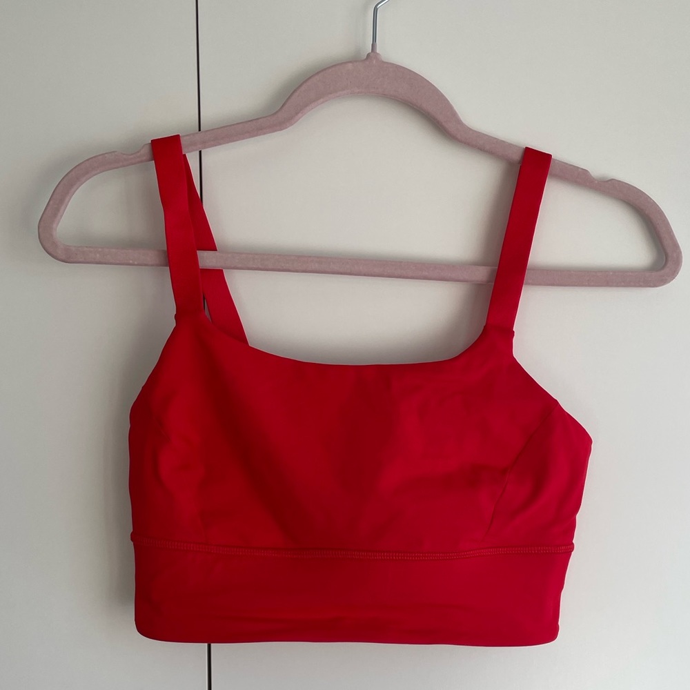 Lululemon red sports bra tank